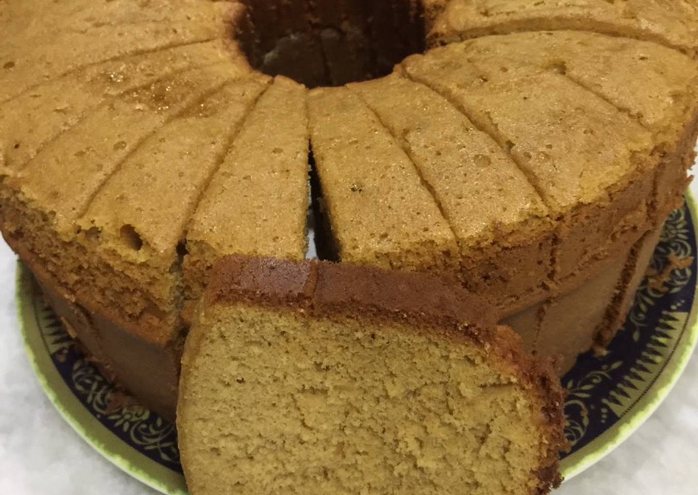Kek gula merah minyak goreng
