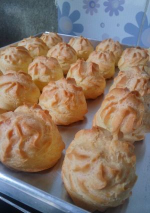 Foto resep Kue sus/soes empuk lembut. Vla tanpa telur