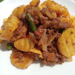 A picture of Potato stir fry.