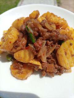 A picture of Potato stir fry.