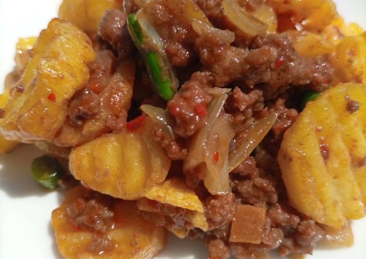 Potato stir fry