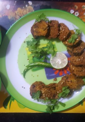 A picture of Ghav bajra na muthia.