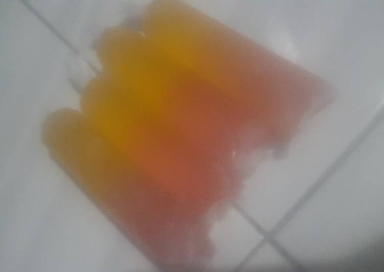 Resep masakan Es jelly pelangi ala farrent | Cara Buat Es jelly pelangi ala farrent Yang Paling Enak