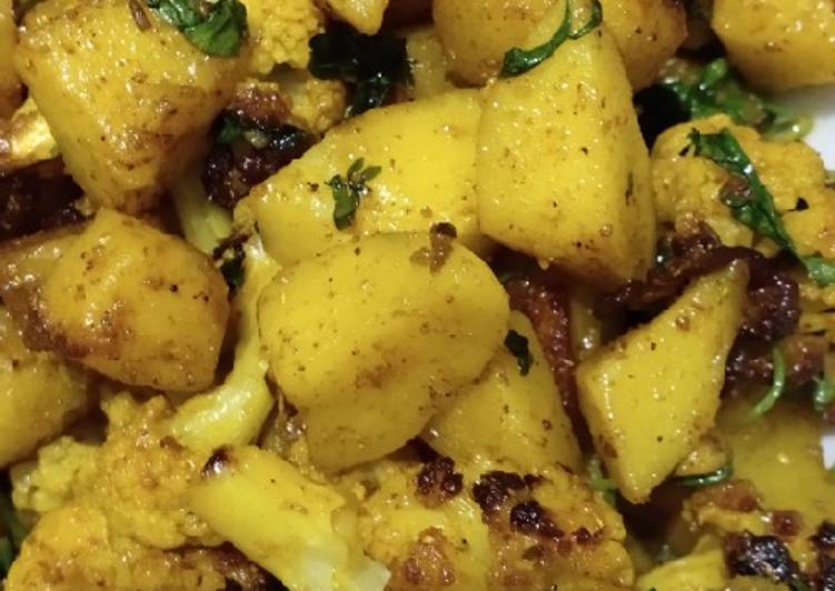 Steps to Make Super Quick Homemade Cauliflower and potatoes