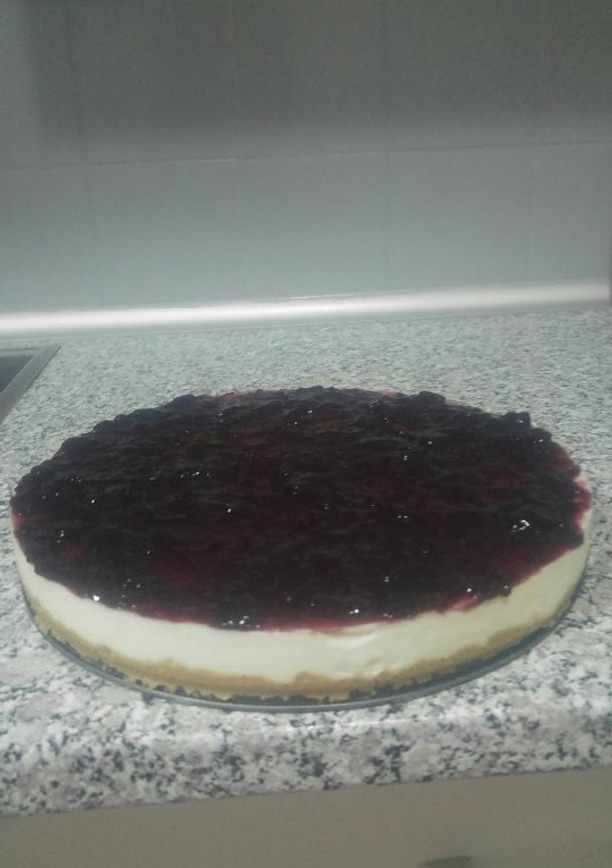 Una foto de Tarta de queso sin horno