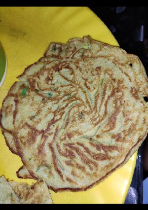 A picture of Egg Pancakes in just 5 minute.