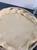 Tarta de pollo y puerro