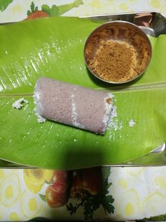 செம்பா புட்டு, சிவப்பு அரிசி புட்டு நாட்டு சர்க்கரை (Semba puttu recipe in tamil) செய்முறை முக்கிய புகைப்படம்