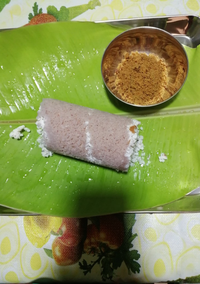 செம்பா புட்டு, சிவப்பு அரிசி புட்டு நாட்டு சர்க்கரை (Semba puttu recipe in tamil) செய்முறை முக்கிய புகைப்படம்