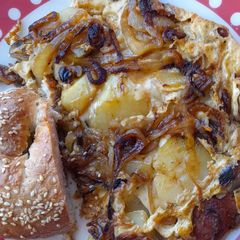 A picture of Leftover frittata.