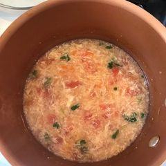 A picture of Tomato Eggdrop Soup.