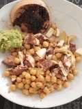 Ensalada tibia de garbanzos