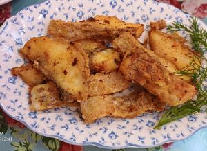 Hình của món Phi lê cá rô phi chiên giòn.