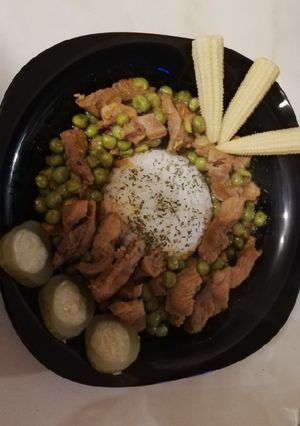 Zöldborsós pulykapörkölt recept fotója