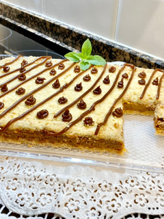 Foto principal de Tarta cremosa de dulce de leche y coco, “sin gluten”