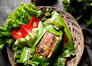 Resep Mudah 43. Nasi Bakar Sambal Sarden Kemangi Petai Ala Warung