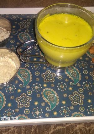हेल्दी ड्राई फ्रूट्स मिल्क (healthy dry fruits milk recipe in Hindi) रेसिपी मुख्य फोटो