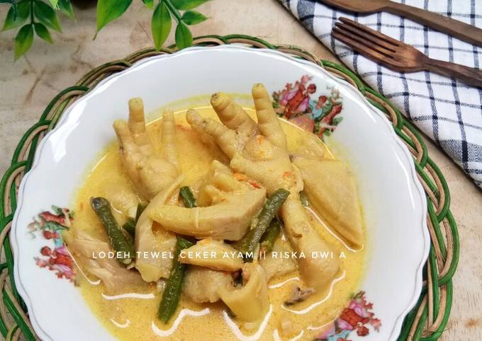 Resep Lodeh Tewel Ceker Ayam Oleh Riska Dwi A Cookpad