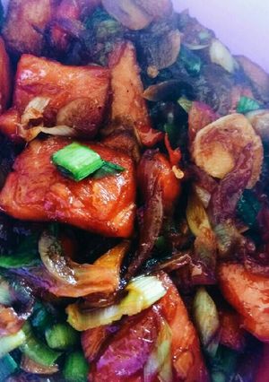 Foto resep Smoked Salmon Pedas Manis