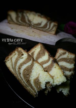 Foto resep Zebra cake putih telur