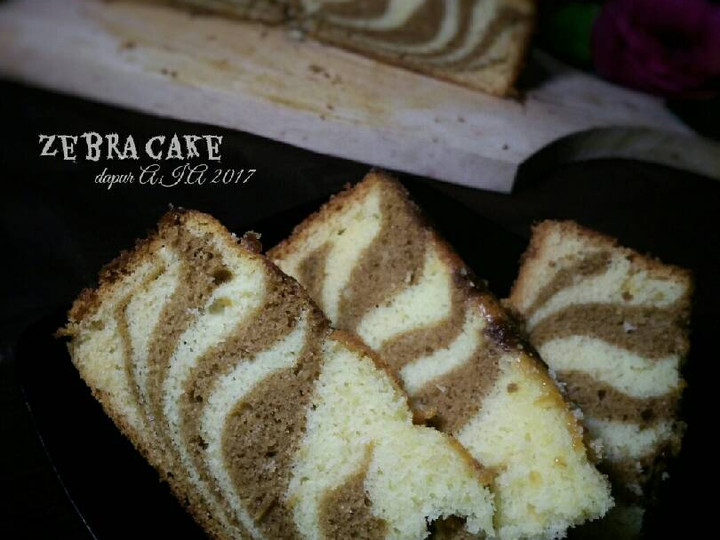 Cara Buat Zebra cake putih telur Enak