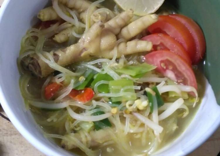 Bagaimana memasak Soto bihun ceker yang Lezat