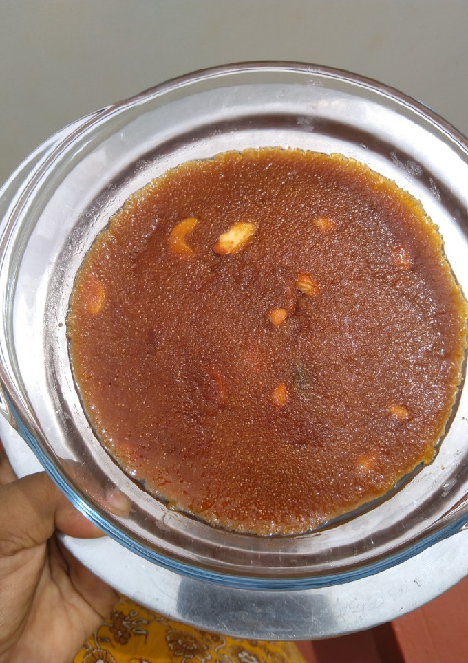 ரவை கேரமல் அல்வா செய்முறை முக்கிய புகைப்படம்