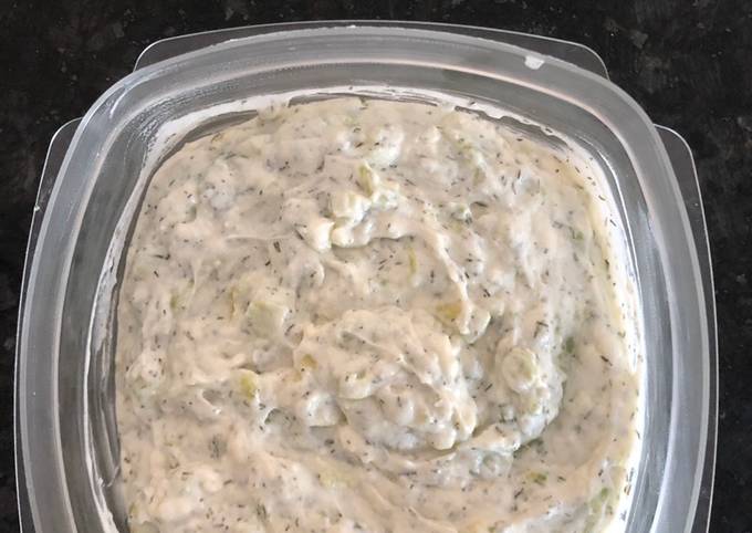 Recipe of Super Quick Homemade Tzatziki Sauce