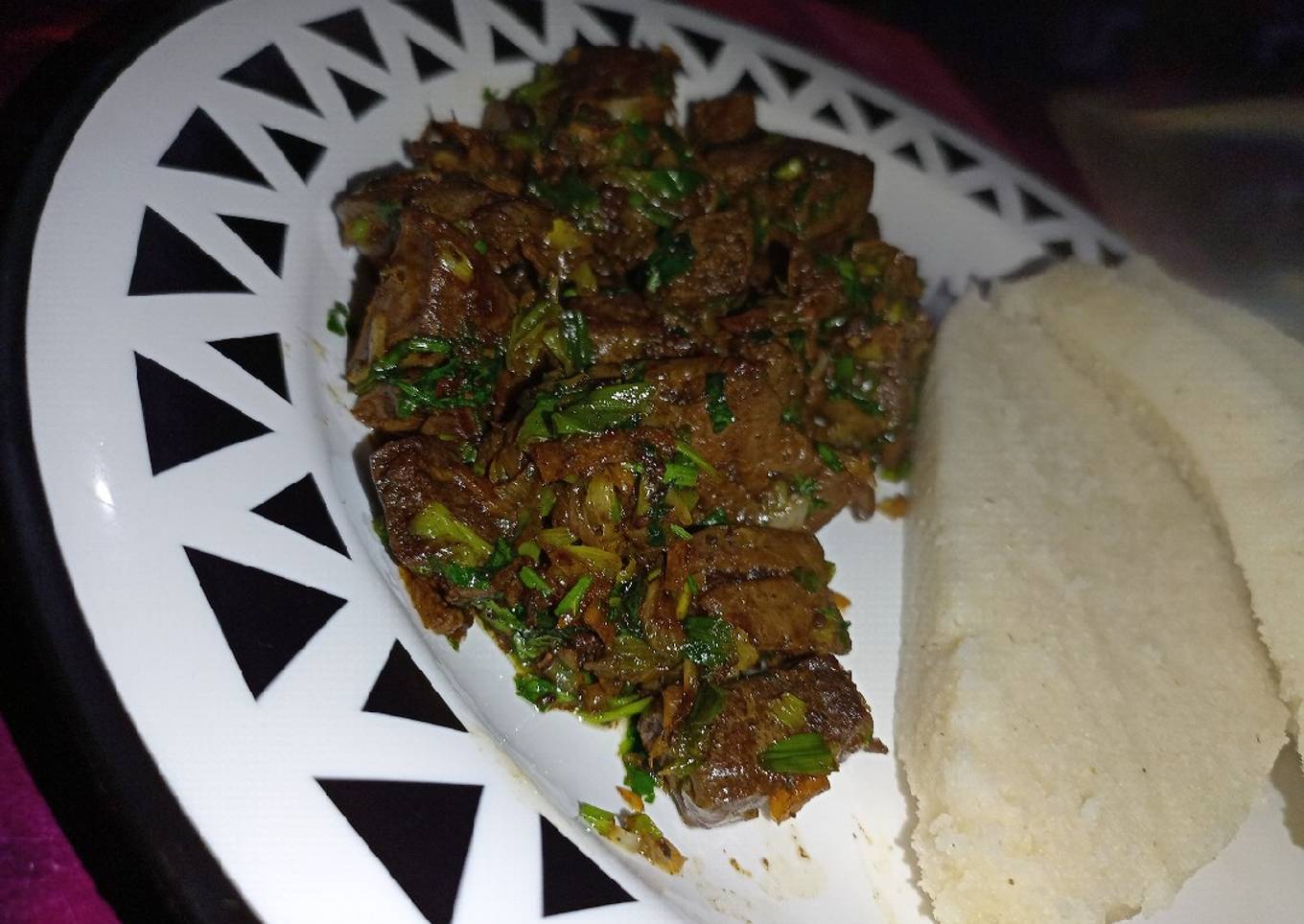 Quincy's Fried liver