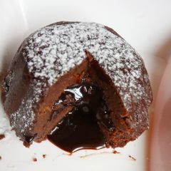 A picture of Bourbon choco lava cake.