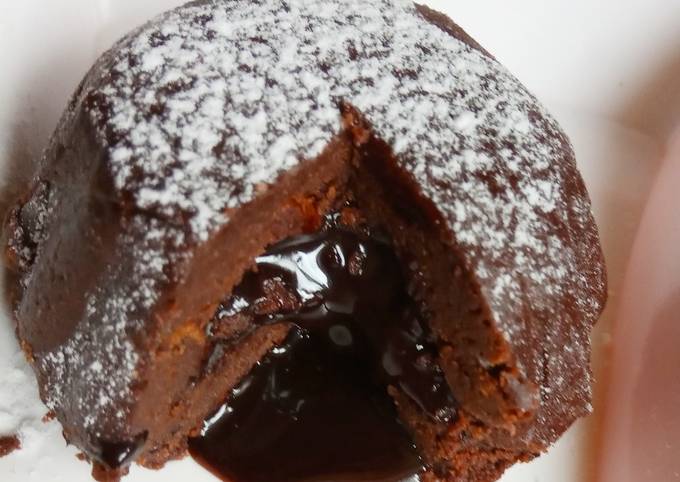 Simple Way to Make Homemade Bourbon choco lava cake