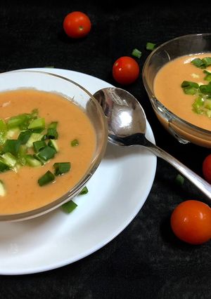 A picture of Iced Tomato Soup.