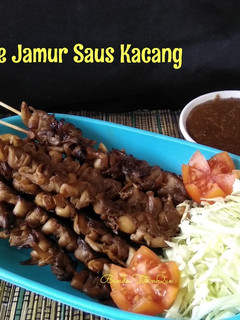 Foto resep Sate Jamur Saus Kacang