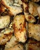 Trozos de pollo fritos rápida preparación