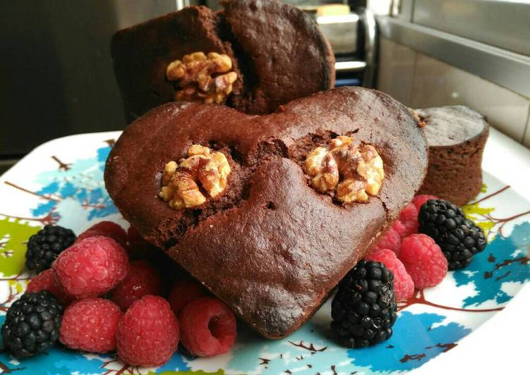 Bizcocho de cacao y plátano