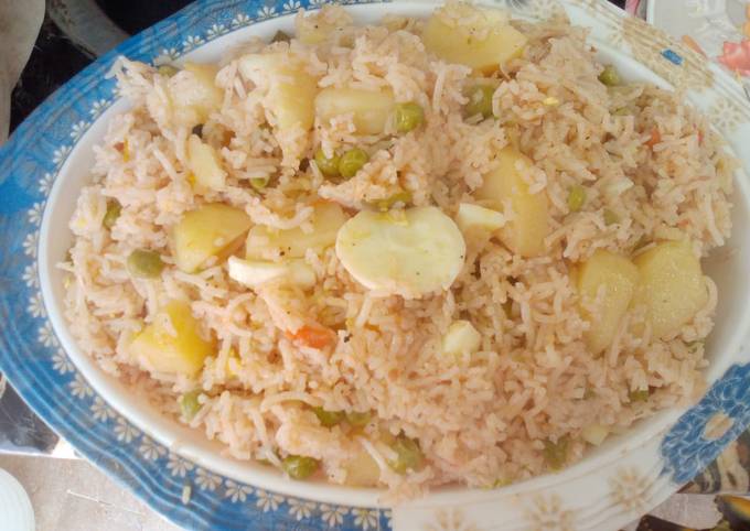 Aloo matar pulao