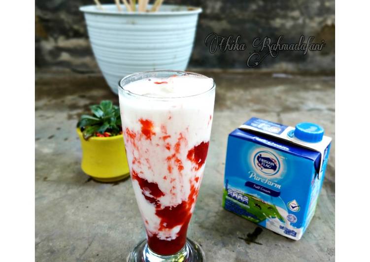 Bagaimana Membuat Korean Strawberry Milk Anti Gagal
