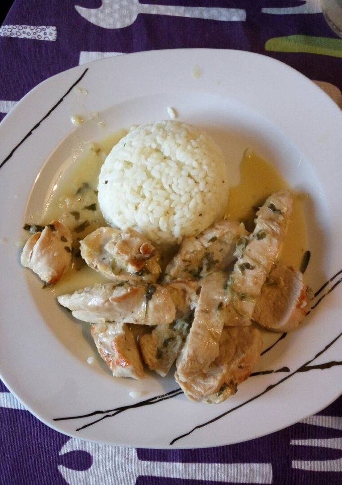 Una foto de Solomillo de pavo al cilantro