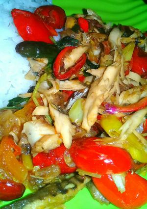 Foto resep Tongkol suwir with melinjo