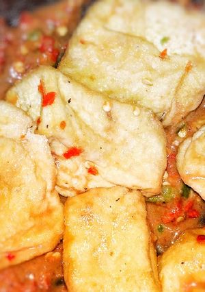 Foto resep Sambel terasi sederhana penyet tahu