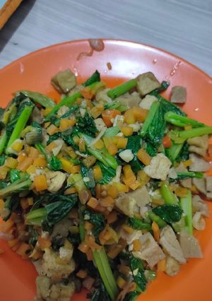 Foto resep Tumis sawi wortel