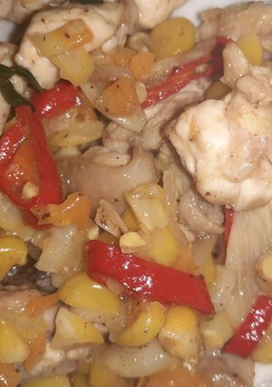 Foto resep Tumis Jagung Wortel Ayam Diet