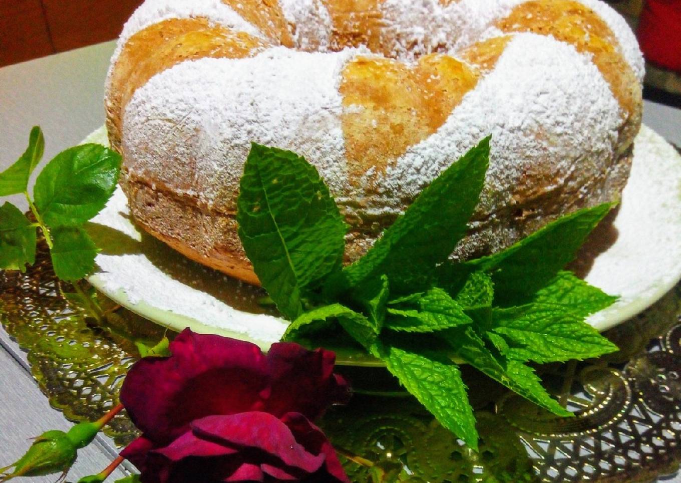 Bizcocho de hierbabuena (Thermomix)