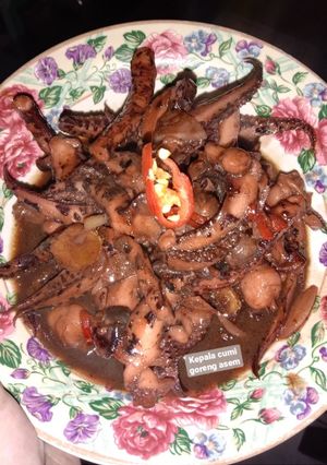 Foto resep Kepala cumi goreng asem