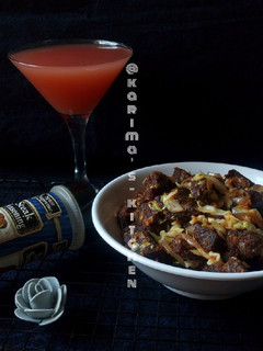 A picture of Peppered beef.