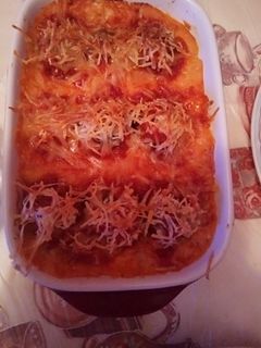 صورة لوصفة غراتان البطاطا واللحم المفروم