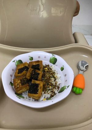 Hình của món Đậu hũ rong biển.
