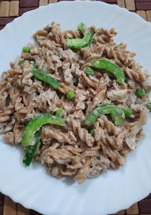 A picture of Garlic Mayo Wheat Pasta.