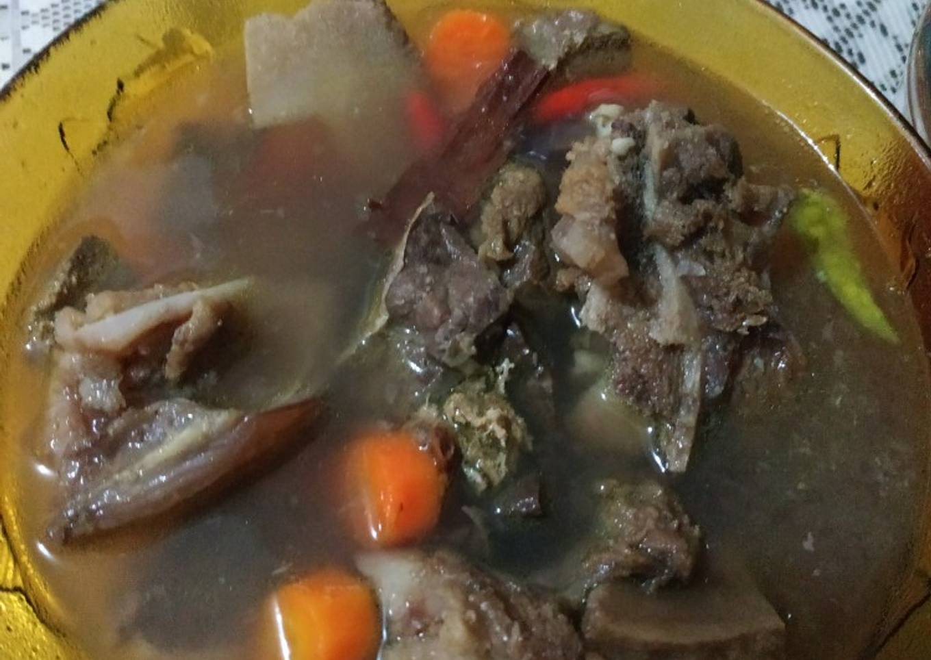 Sop Janda (sop iga Jawa Sunda)