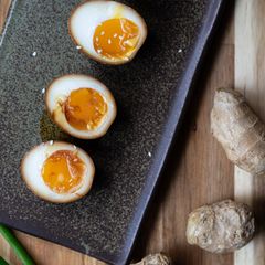 Japanese Marinated Egg - Ajitsuke Tamago Easy Recipe A picture of Japanese Marinated Egg - Ajitsuke Tamago Easy Recipe.